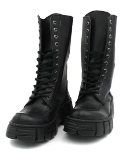Anfibio alto New Rock nero donna