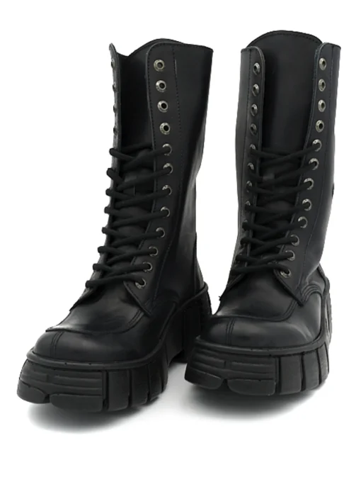 Anfibio alto New Rock nero donna