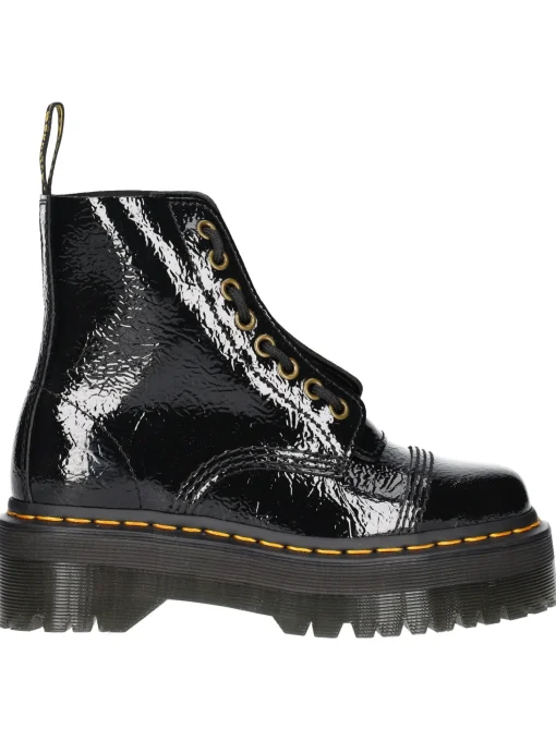 Anfibio Dr Martens Sinclair Distressed Patent da donna nero