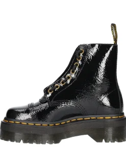 Anfibio Dr Martens Sinclair Distressed Patent da donna nero