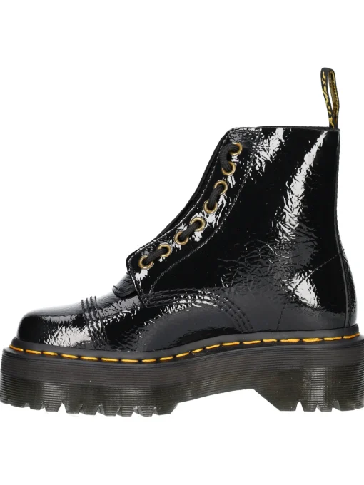 Anfibio Dr Martens Sinclair Distressed Patent da donna nero