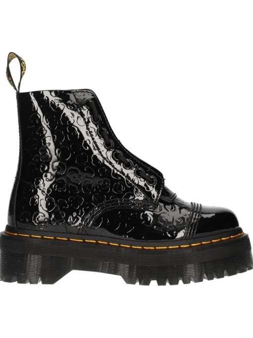 Anfibio platform Dr Martens Sinclair patent lamper da donna nero