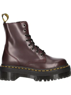 Anfibio platform Dr Martens Jadon da donna bordeaux