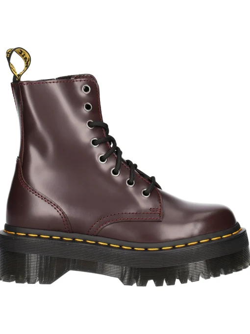 Anfibio platform Dr Martens Jadon da donna bordeaux