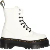 Anfibio platform Dr Martens Jadon da donna bianco