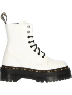 Anfibio platform Dr Martens Jadon da donna bianco