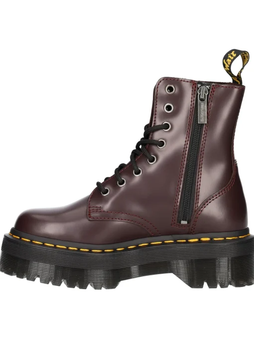 Anfibio platform Dr Martens Jadon da donna bordeaux