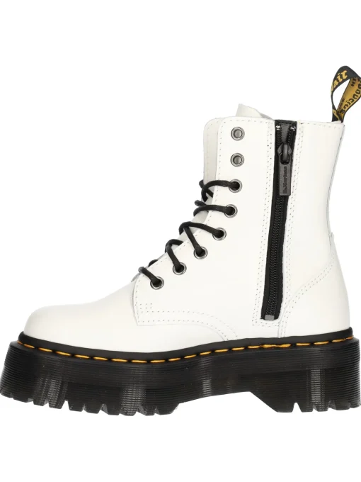 Anfibio platform Dr Martens Jadon da donna bianco