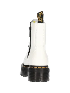 Anfibio platform Dr Martens Jadon da donna bianco
