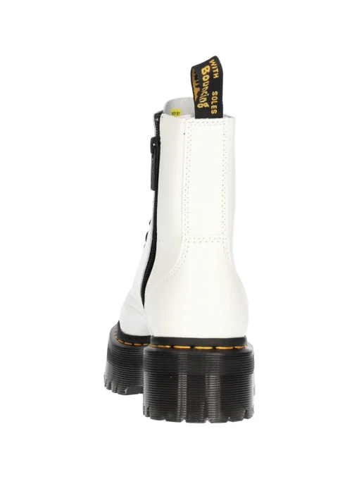 Anfibio platform Dr Martens Jadon da donna bianco