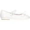 Ballerina Asso da bambina bianco perla glitter