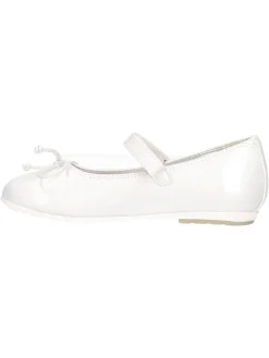 Ballerina Asso da bambina bianco perla glitter