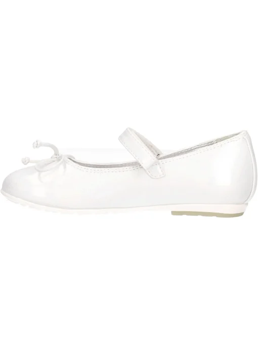Ballerina Asso da bambina bianco perla glitter