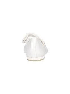 Ballerina Asso da bambina bianco perla glitter