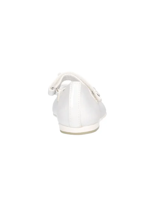 Ballerina Asso da bambina bianco perla glitter