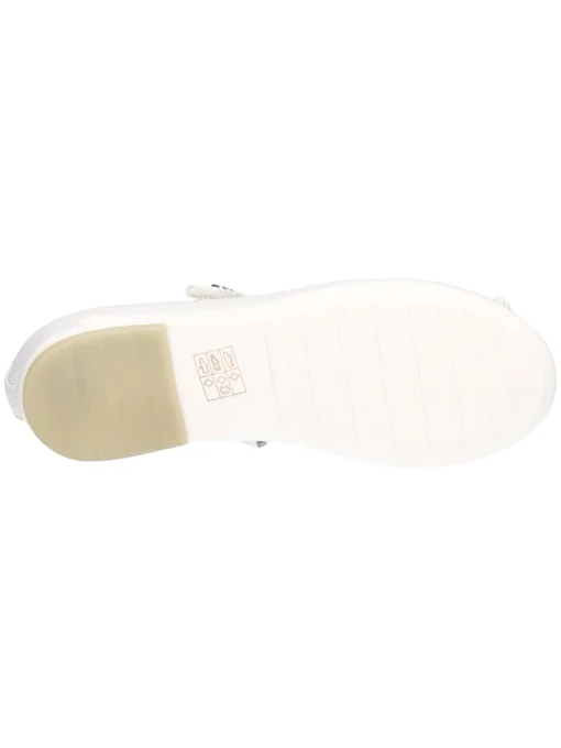 Ballerina Asso da bambina bianco perla glitter