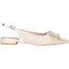 Ballerina con tacco basso Ferre da donna argento