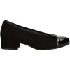 Ballerina con tacco basso Melluso da donna nera