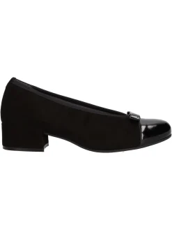 Ballerina con tacco basso Melluso da donna nera
