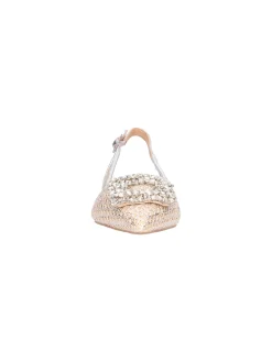 Ballerina con tacco basso Ferre da donna argento