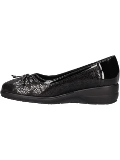 Ballerina con zeppa bassa Confort da donna nera