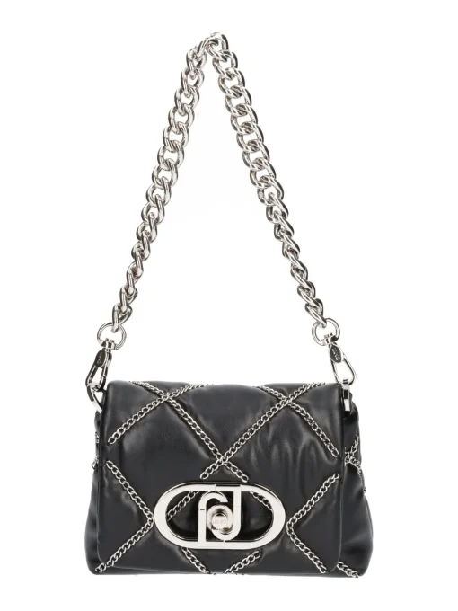 Borsa a tracolla Liu Jo Puffy da donna nera