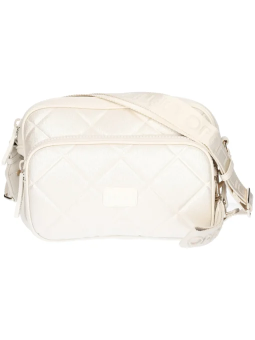 Borsa a tracolla Liu Jo Sport da donna laminata avorio