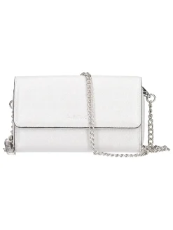Borsa a tracolla Mario Valentino da donna argento metal