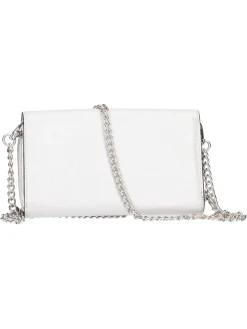 Borsa a tracolla Mario Valentino da donna argento metal