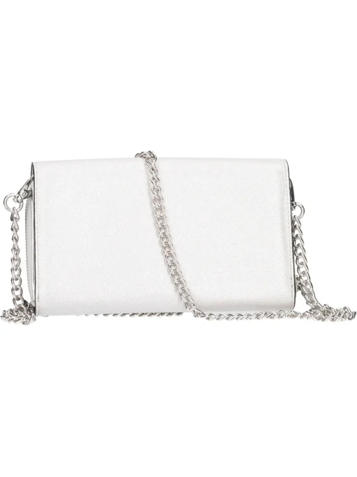 Borsa a tracolla Mario Valentino da donna argento metal