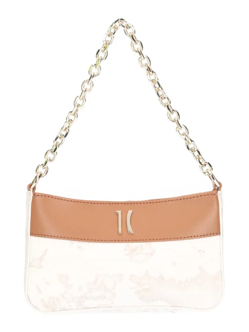 Borsa mini a tracolla Alviero Martini 1a Classe da donna bianca