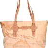 Borsa shopping Alviero Martini 1a Classe da donna cuoio