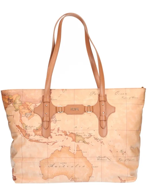 Borsa shopping Alviero Martini 1a Classe da donna cuoio
