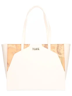 Borsa shopping Alviero Martini 1a Classe da donna avorio