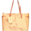 Borsa shopping Alviero Martini 1a Classe da donna cuoio