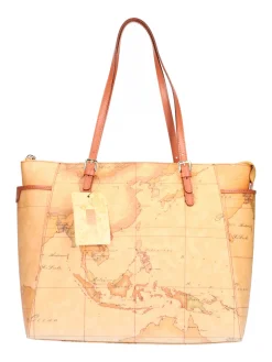 Borsa shopping Alviero Martini 1a Classe da donna cuoio