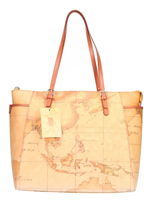 Borsa shopping Alviero Martini 1a Classe da donna cuoio
