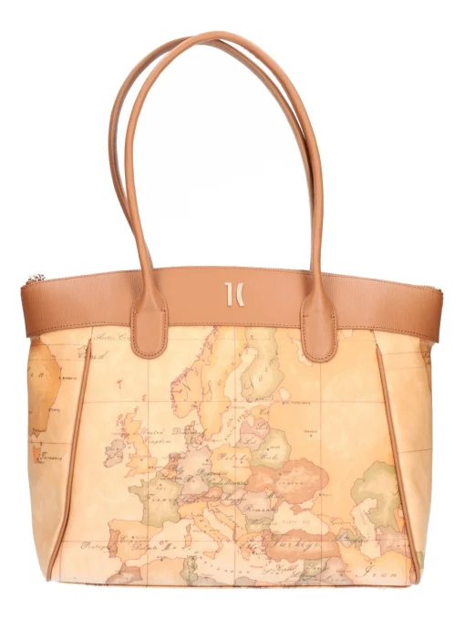 Borsa shopping Alviero Martini 1a Classe da donna cuoio