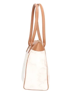 Borsa shopping Alviero Martini 1a Classe da donna bianca