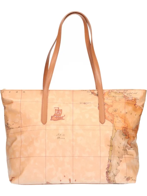 Borsa shopping Alviero Martini 1a Classe da donna cuoio