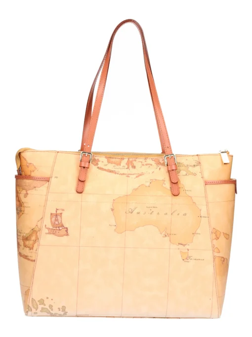 Borsa shopping Alviero Martini 1a Classe da donna cuoio