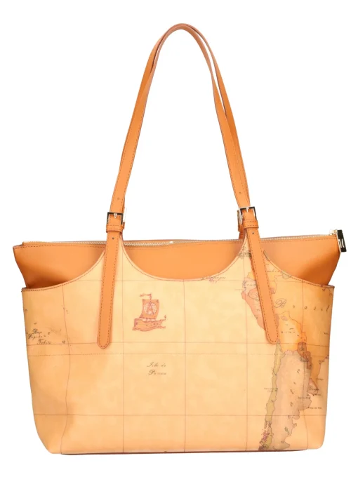 Borsa shopping Alviero Martini Prima Classe da donna cuoio