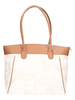Borsa shopping Alviero Martini 1a Classe da donna bianca