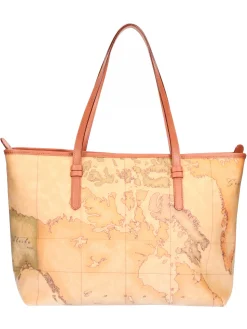 Borsa shopping Alviero Martini 1a Classe da donna cuoio