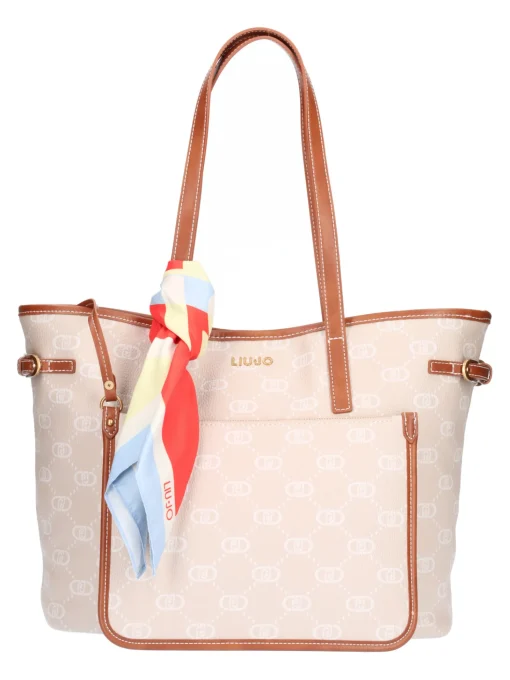 Borsa shopping Liu Jo da donna beige