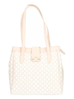Borsa shopping Nero Giardini da donna beige