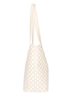 Borsa shopping Nero Giardini da donna beige