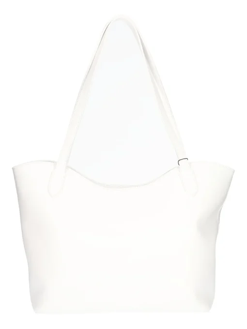 Borsa shopping Nero Giardini da donna bianca