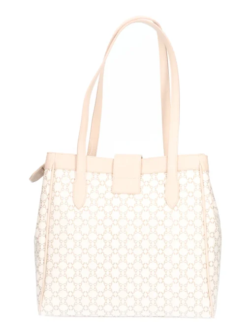 Borsa shopping Nero Giardini da donna beige