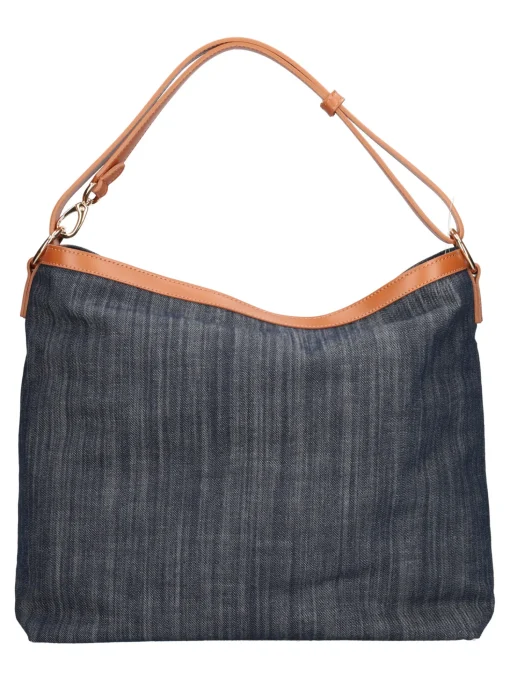 Borsa shopping Nero Giardini da donna blu denim